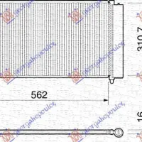 CONDENSOR 1,2-1,4i8/16V-1,3-1,9JTD(57x31)