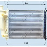 RADIATOR 1.2-1.4-1.6 BENZINĂ +/- A/C (475x415)