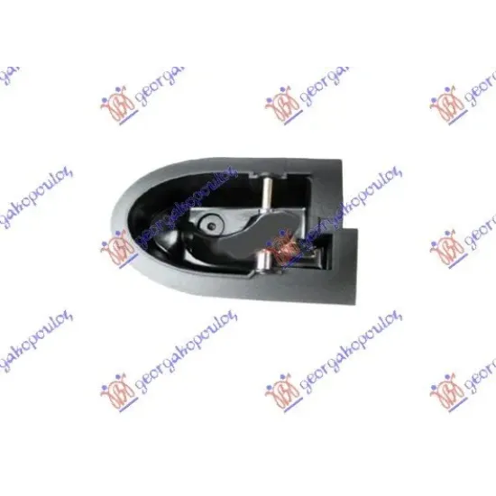 DOOR HANDLE FRONT/REAR INNER BLACK