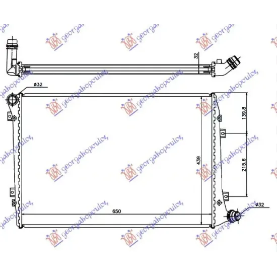 RADIATOR 2.0 TDi DIESEL (650x440)