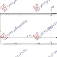 RADIATOR 1.8-2.0-2.5-2.8 BENZINĂ - 1.9-2.4 D/TD - 2.5 TDI DIESEL (720x360x32) (BRAZED)