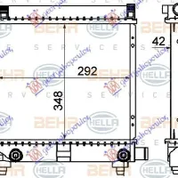 RADIATOR 1.8-2.0-2.3BZ M/A -AC (29x35) (MAHLE BEHR)
