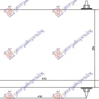 CONDENSOR BENZINĂ-DIESEL (535x360x12)