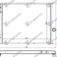 RADIATOR TOATE MODELELELELE BENZ. AUTO (62x49) (MAHLE BEHR PREMIUM LINE)