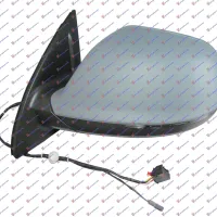 OGLINDĂ EXTERIOARĂ ELECTRICĂ ÎNCĂLZITĂ GRUNDUITĂ (CU LAMPĂ) (CALITATE A) (STICLĂ ASFERICĂ)
