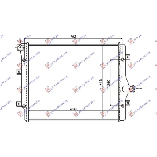 RADIATOR 2.0 TFSi BENZINĂ -1.6, 2.0 Tdi DIESEL (650x450) (MECANICĂ)