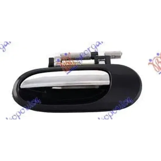 DOOR HANDLE REAR OUTER CHROME/BLACK