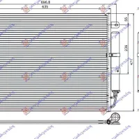 CONDENSOR 2,7 TD DIESEL (473x636x16)