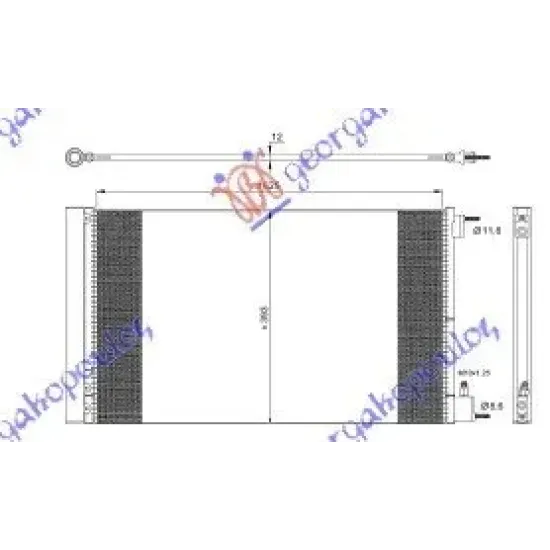 CONDENSOR BENZINĂ -DSL (63.2x39.2x12)