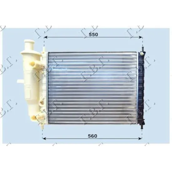 RADIATOR 1,2-1,4-1,6 -A/C (48x41,5)