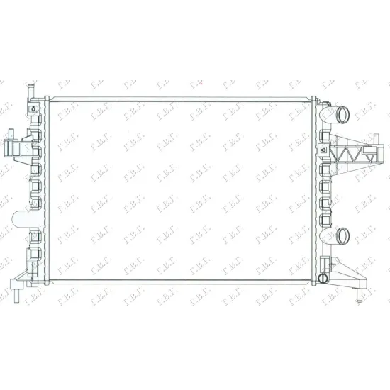 RADIATOR 1.0-1.2-1.4 MANUAL +/-AC (54x38)