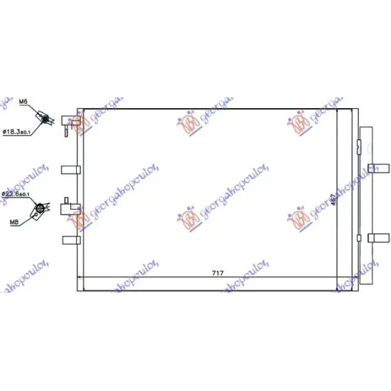 CONDENSOR 2,2 TDCi (71,7x46,7)