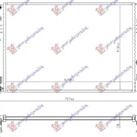 RADIATOR 1.6 BENZINĂ/HYBRID (610x410x16)