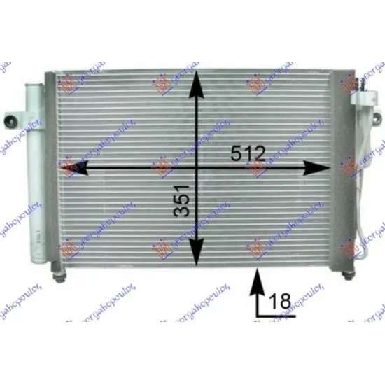 CONDENSOR 1,1-1.3i16i12V (50.3x35)