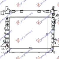 RADIATOR 2.7 Tdi V6 MANUAL-AUTO DIESEL (605x500x40)