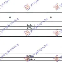 RADIATOR INTERCOOLER TOATE MODELELELE BENZINĂ/DIESEL (580x112x62)