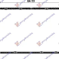 RADIATOR 1.8-2.0-2.5-2.8 BENZINĂ - 1.9-2.4 D/TD - 2.5 TDI DIESEL (720x360x32) (VALEO CLASSIC)