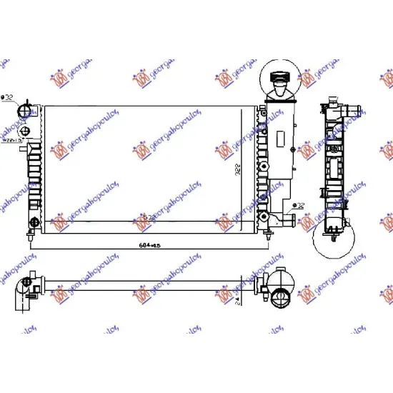 RADIATOR XN/XR (53x32) RALLY RADIATOR XN/XR (53x32) RALLY