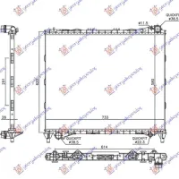 RADIATOR ALL PETROL-DIESEL (580x720x26)