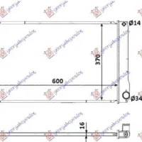 RADIATOR 1,8 HYBRID A/T (60x35x16) (KOYO)