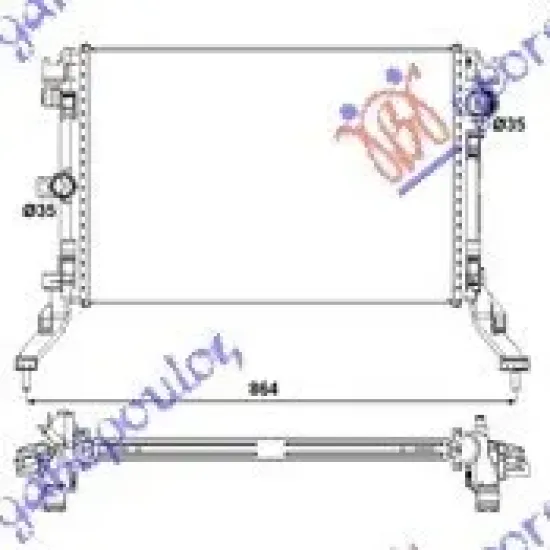 RADIATOR 2.0 DIESEL (69x36,8x32)