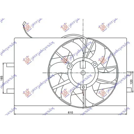 ANSAMBLU VENTILATOR RĂCIRE BENZINĂ-DSL