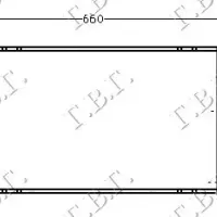RADIATOR 1,6-1,8-2,0cc DOHC (60,5x37)