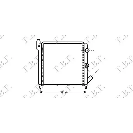 RADIATOR BENZINĂ -A/C (36x39,3x2,2)