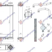 RADIATOR ÎNCĂLZIRE 1.6 DIG TURBO - 1.6i 16V BENZINĂ - 1.5 dCi DIESEL (202x160x26) (TIP VALEO)