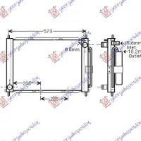 RADIATOR +AC (51x38x38)