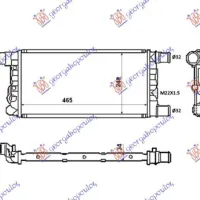 RADIATOR 0,9CC-1,1CC CU SAU FĂRĂ A/C (45x24)