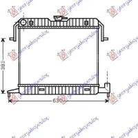 RADIATOR 1,8-2,0cc -A/C (40x50)