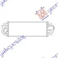 RADIATOR INTERCOOLER 2.5 dCi DIESEL (540x175x40)