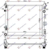 RADIATOR 1.5 DCi DIESEL -13 (485x418x16) (KOYO)