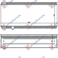 RADIATOR INTERCOOLER 2,0-2,2 CRDi (385x145x90)