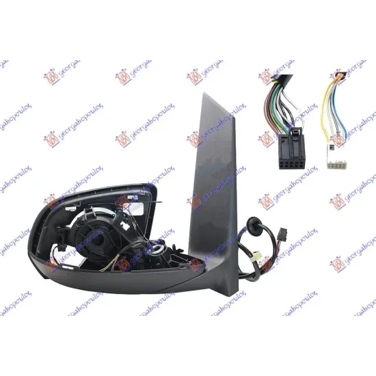 DOOR MIRROR ELECTRIC HEATED FOLDABLE (ONLY BODY) (WITH FOOT LAMP : BLIS) 16PIN (A QUALITY)