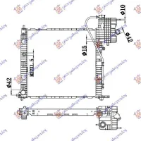 RADIATOR 99-03 2.2CDI MANUAL +AC (57x56)