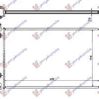 RADIATOR 1,4-1,6-1,8 ΑUT +AC(60x37) (MAHLE BEHR)