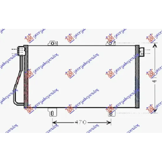 CONDENSOR 1.9-2.5-2.8 DCI DIESEL 98-03 (730x378x16)