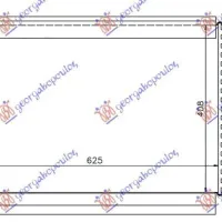 ADDITIONAL RADIATOR 1.2 TSi PETROL - 1.6 TDi DIESEL (650x98x32)