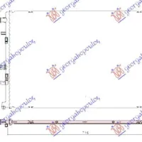 RADIATOR SUPLIMENTAR BENZINĂ/DIESEL (675X435X16)