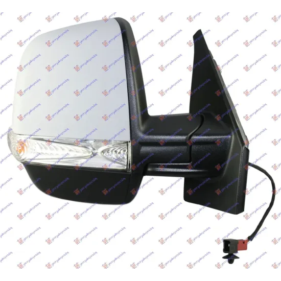 DOOR MIRROR ELECTRIC PRIMED (WITH SIDE LAMP :SENSOR) (CARGO) (A QUALITY) (CONVEX GLASS)