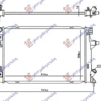 RADIATOR 1.6 MPi BENZINĂ AUTO (610x400x16)