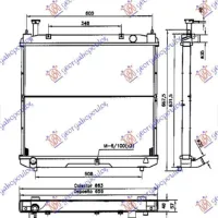 RADIATOR 2,4DIESEL(52,5x62,5x26)95-01