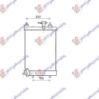 RADIATOR 1.0 12V (40x30x1,6) MANUAL