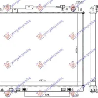 RADIATOR 3.0 dCi DIESEL (600x690x40) MANUAL-AUTO