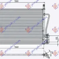 CONDENSOR BENZINĂ-1.4TDCi DIESEL (530x335x16)