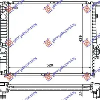 RADIATOR TOATE MODELELELE MANUAL +/-A/C (52x44)