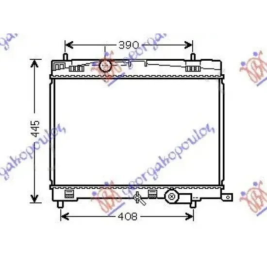 RADIATOR PETROL 1.33 (73/74KW) (2009-11) (350x480) (KOYO)