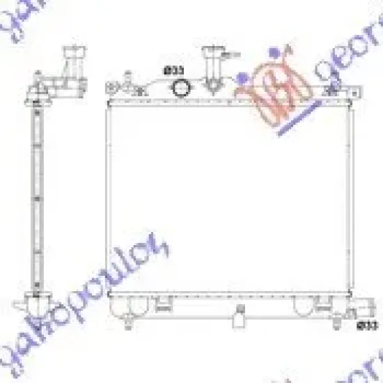 RADIATOR 1,2i-16V (44.5x35) MANUAL